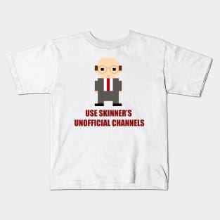 The X-Files Skinner's Unoffical Channels Kids T-Shirt